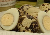 hardboiled quail eggs